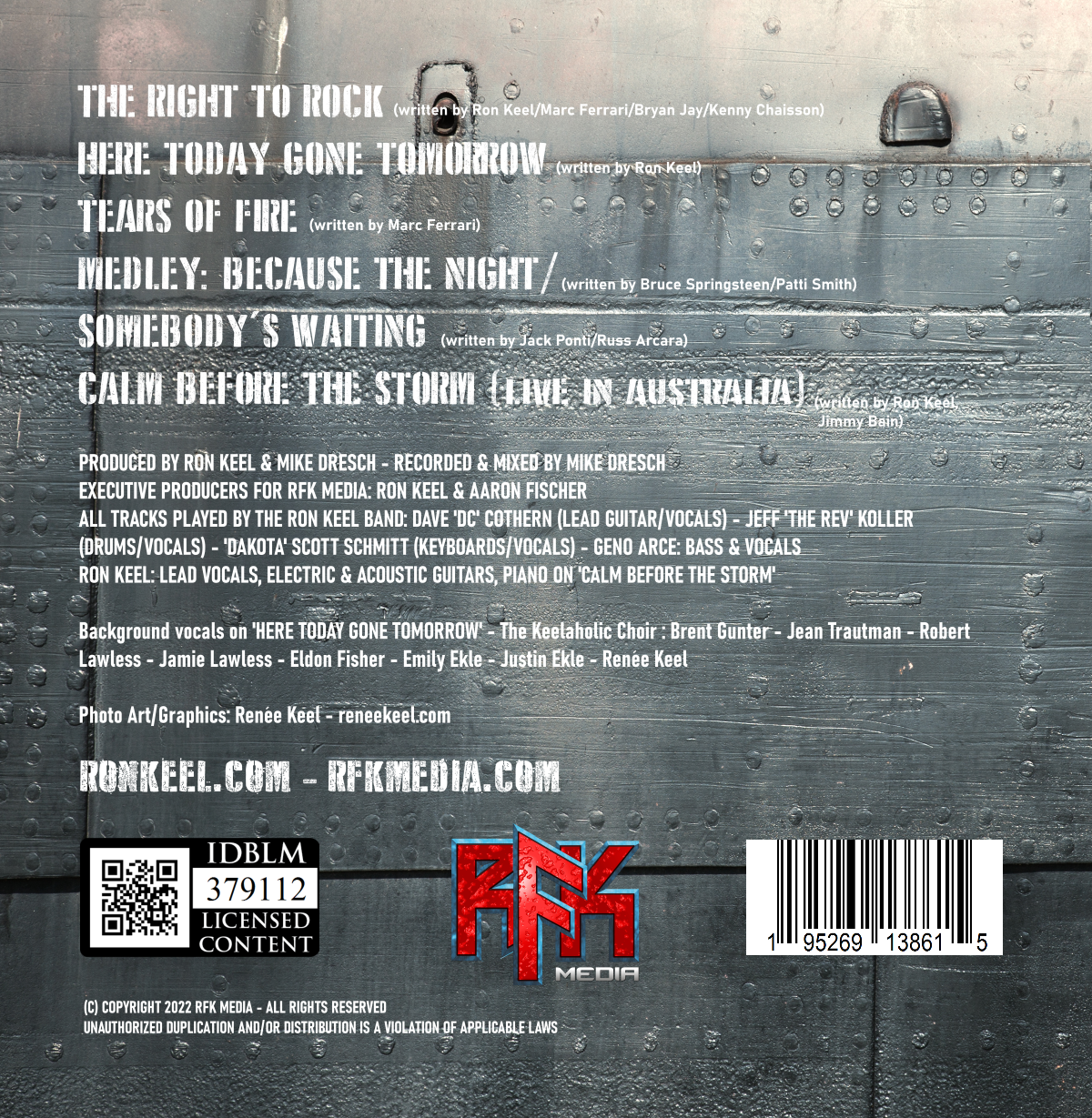 KEELED - Ron Keel Band CD/EP signed by Ron Keel