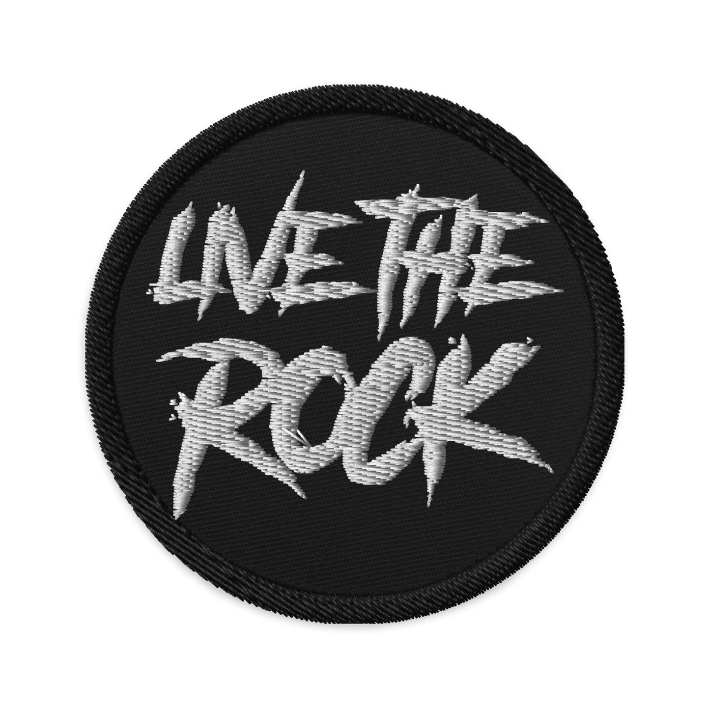LIVE THE ROCK Embroidered patches