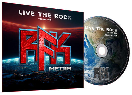 LIVE THE ROCK Volume One CD signed by Ron Keel