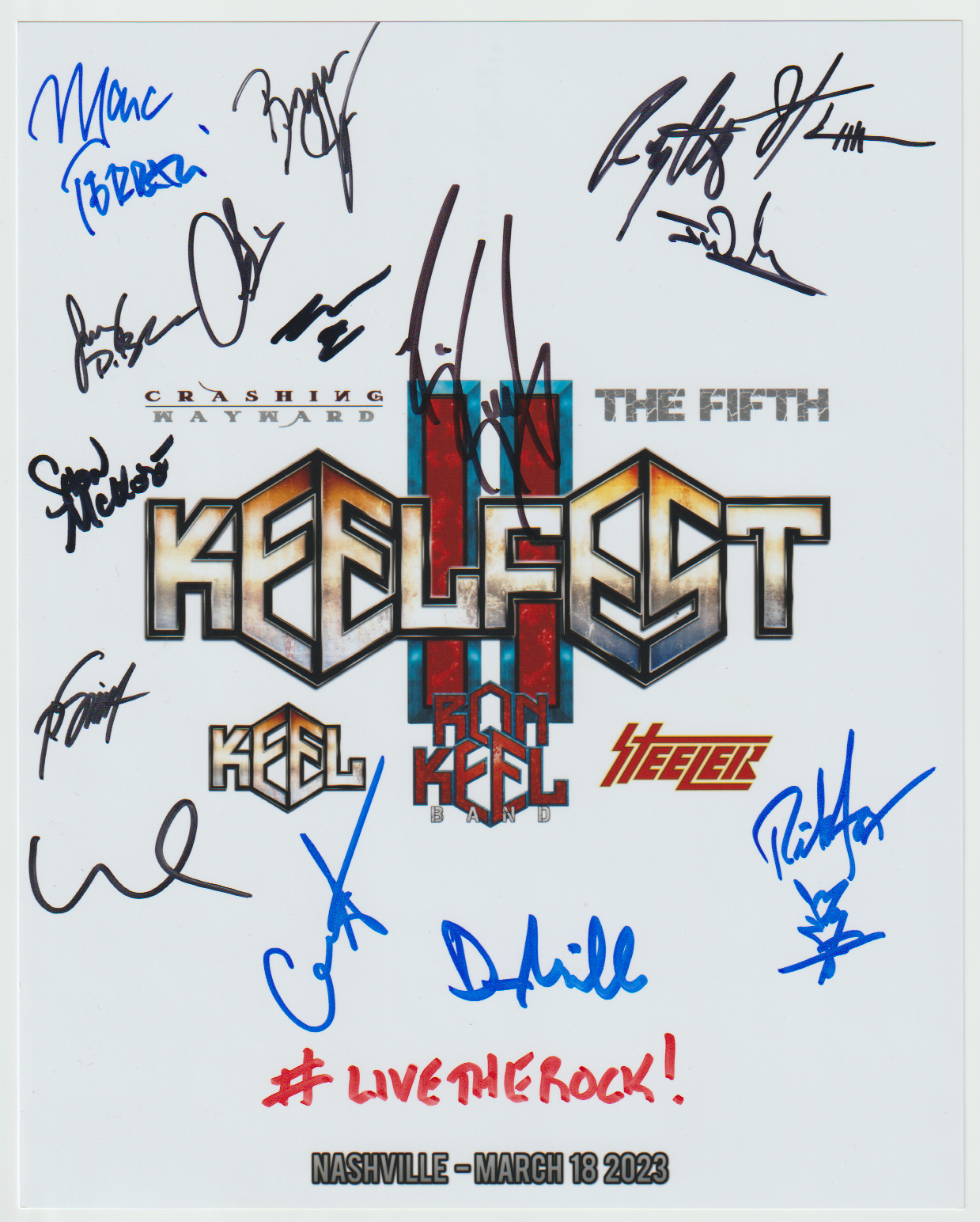 Signed 2023 KEELFEST 8x10