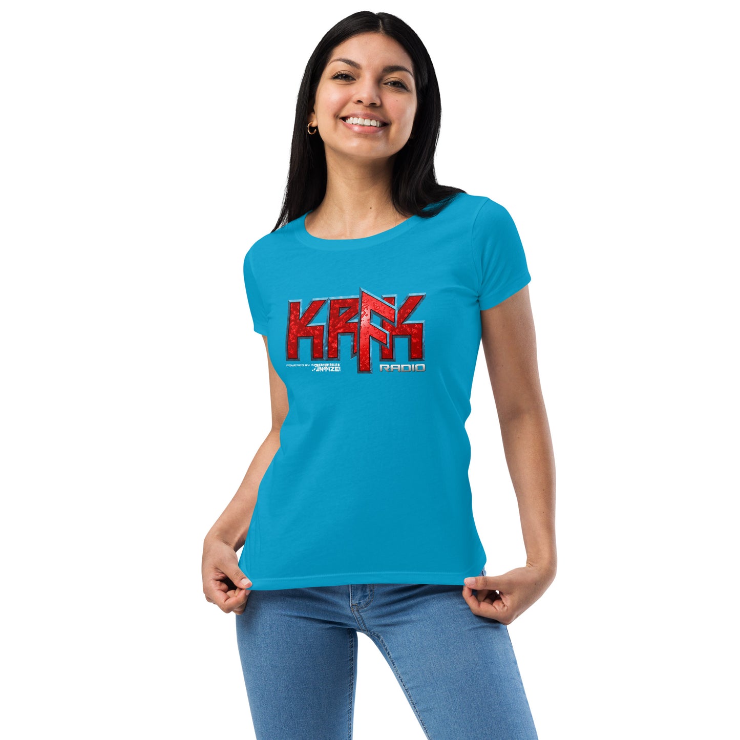 KRFK women’s fitted t-shirt